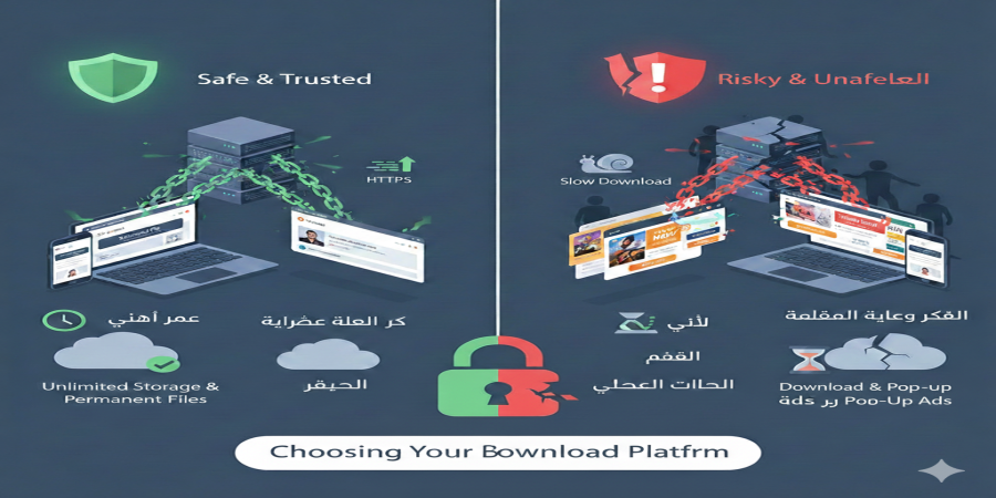 كيف تختار أفضل موقع لتحميل الملفات؟